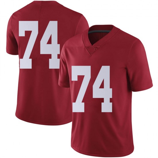 Alabama Crimson Tide Men's Damieon George Jr. #74 No Name Crimson NCAA Nike Authentic Stitched College Football Jersey OW16Z87SK